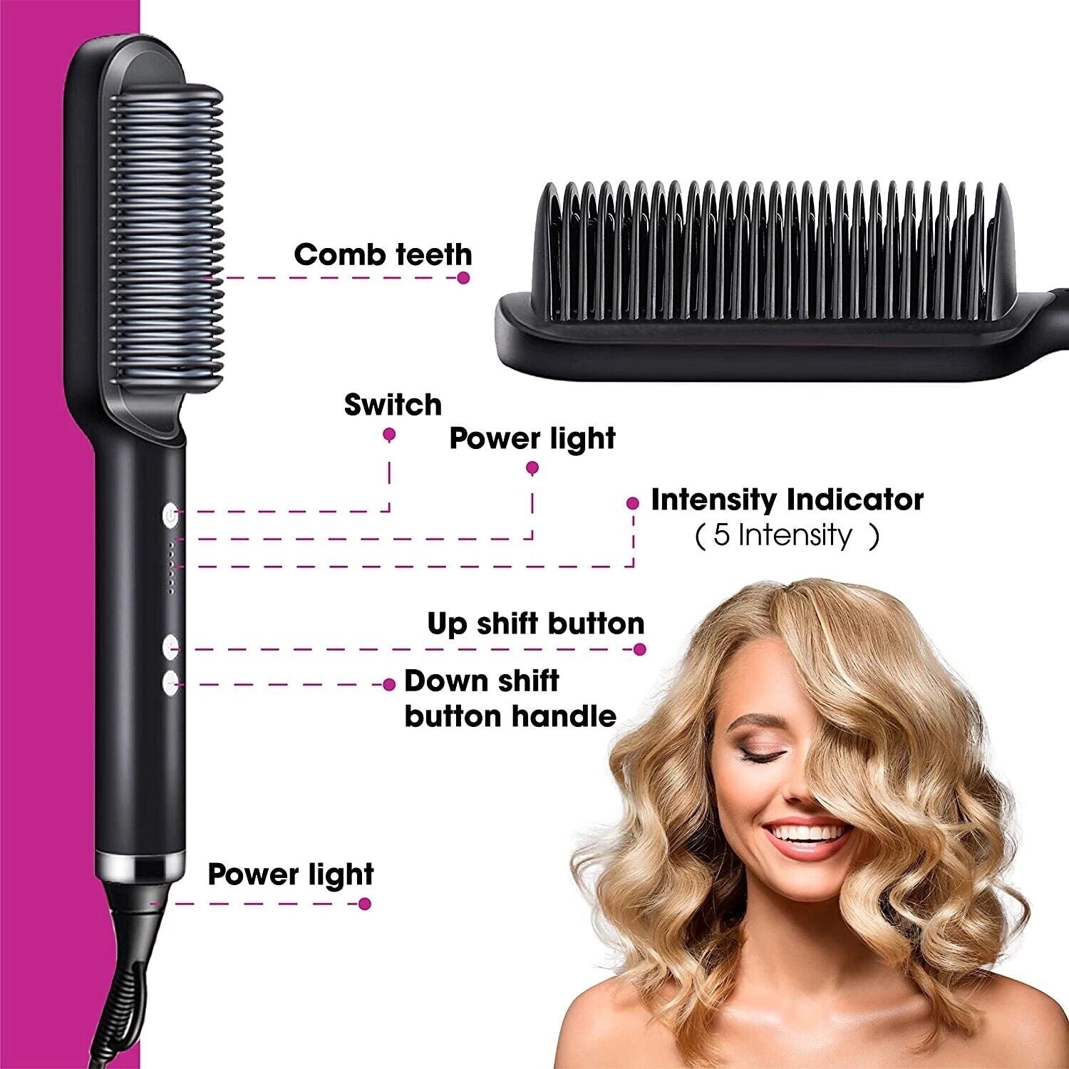 SleekMate™ Hair Straightener Comb