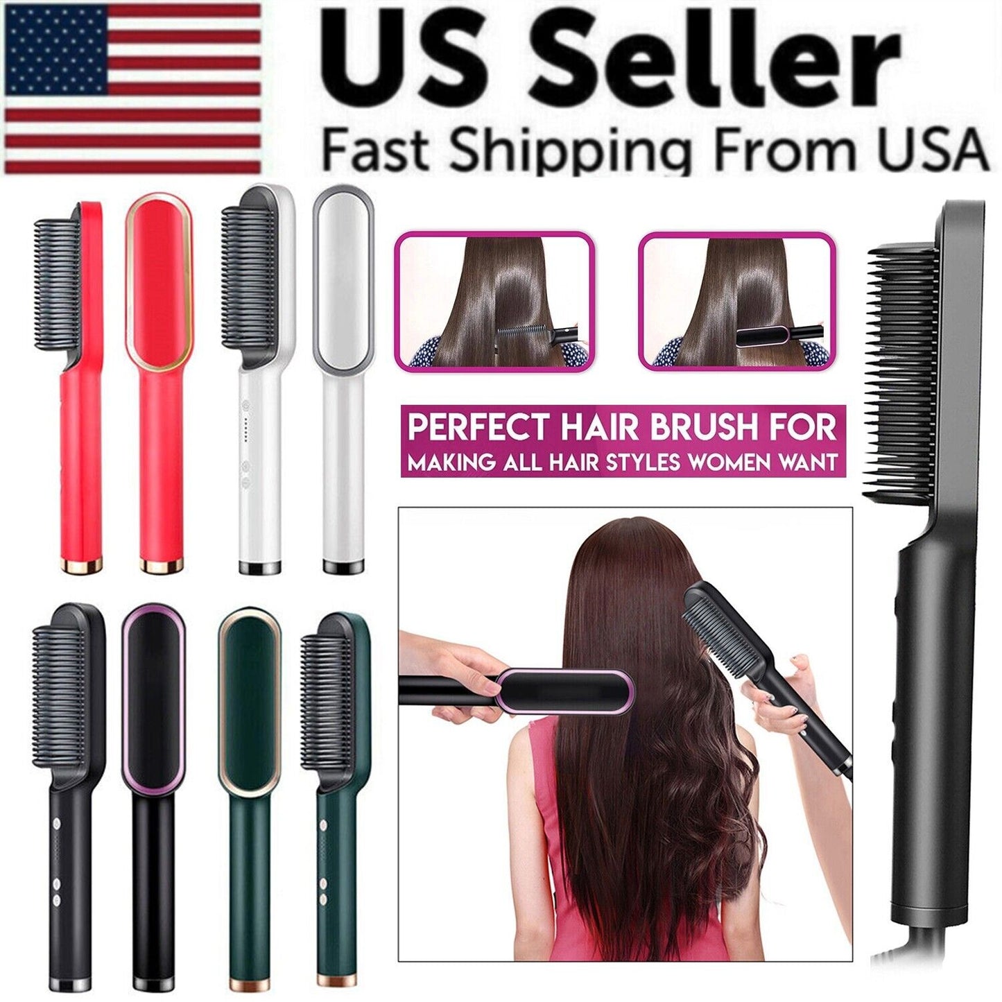 SleekMate™ Hair Straightener Comb