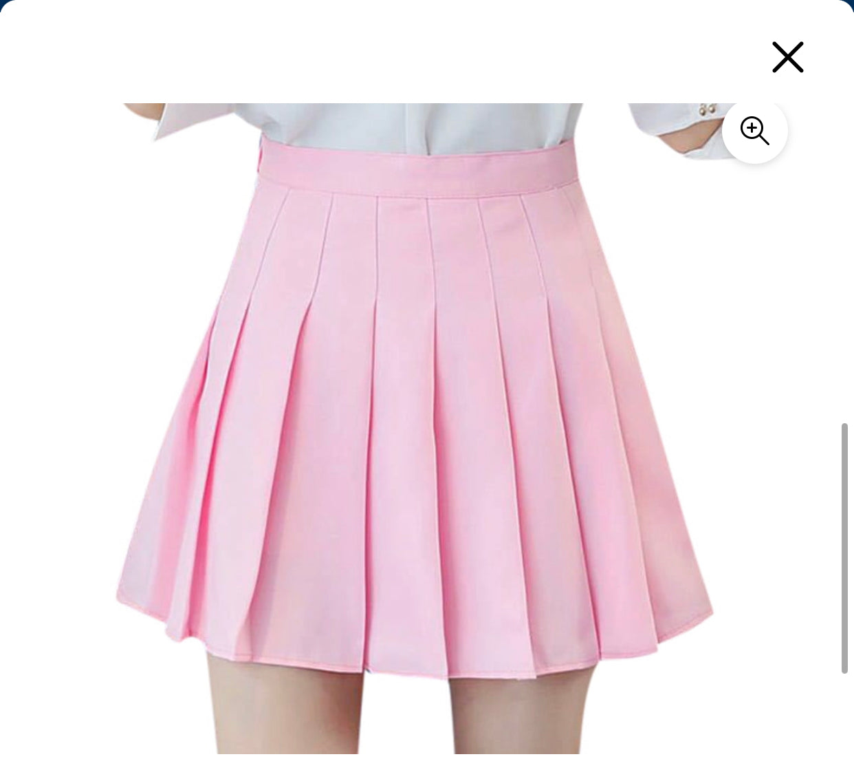 Pink Pleated Skirt