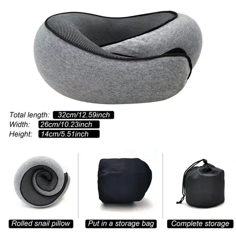 Travel Car Neck Memory Foam Pillow Airplane Pillow Neck Cushion U Shaped Travel Healthcare Memory Foam for Family and Travel